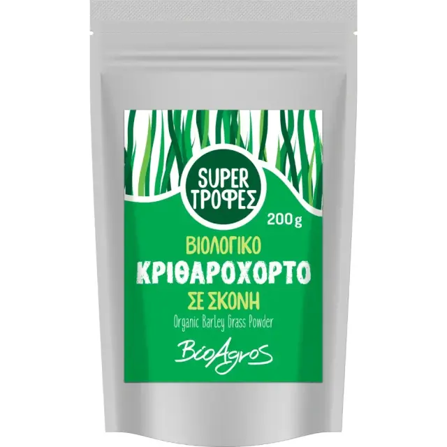 Κριθαρόχορτο σκόνη, Bio, Βιοαγρός, 200γρ