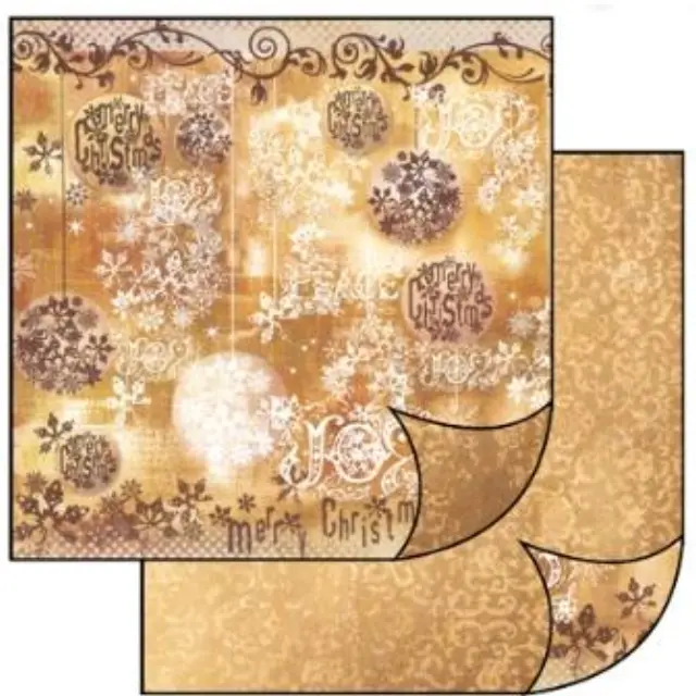 Χαρτί Scrapbooking Stamperia Διπλής Όψης - Merry Christmas - 31x30cm