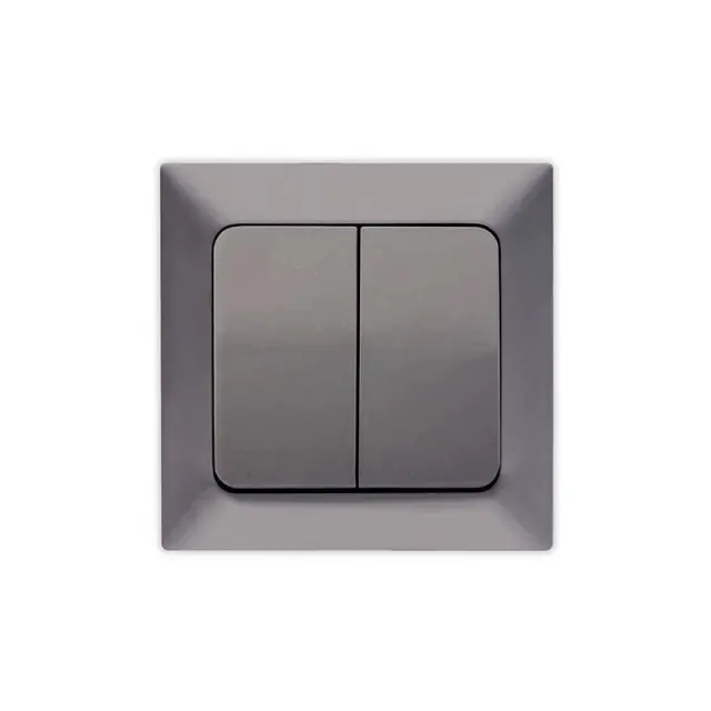 Διακόπτης K/R Νίκελ Γραφίτης 8.2x8.2x3.5cm
