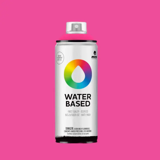 MTN Waterbased Spray Paint 400ml WB4 Fluorescent Fuchsia