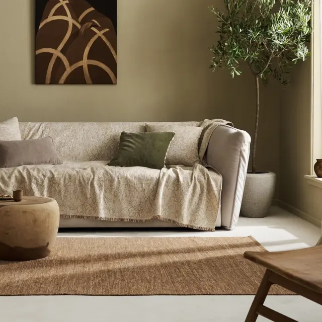 Ριχτάρι Τριθέσιου 180x300cm GOFIS HOME Aradia Beige 430/05 (20-07-430-3/05) 2