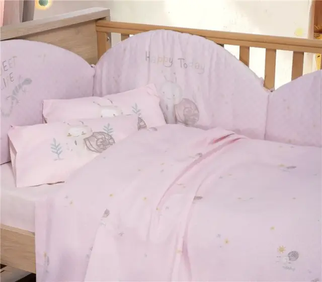 Πάντα Κούνιας Διπλής Όψης Baby Cute Snail Ροζ Nef-Nef