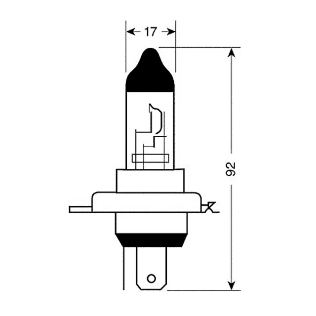 Lampa Η4 XENON-BLUE 12V 60/55W 4.500Κ L5819.4 2τμχ 58194 2