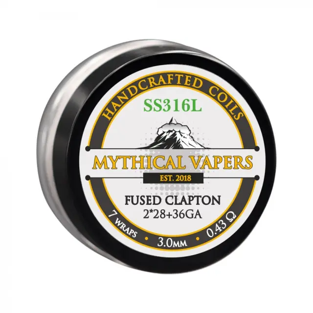 Premium Handcrafted Coils - Mythical Vapers Ni80 2*28 + 36GA 0.55Ω 3