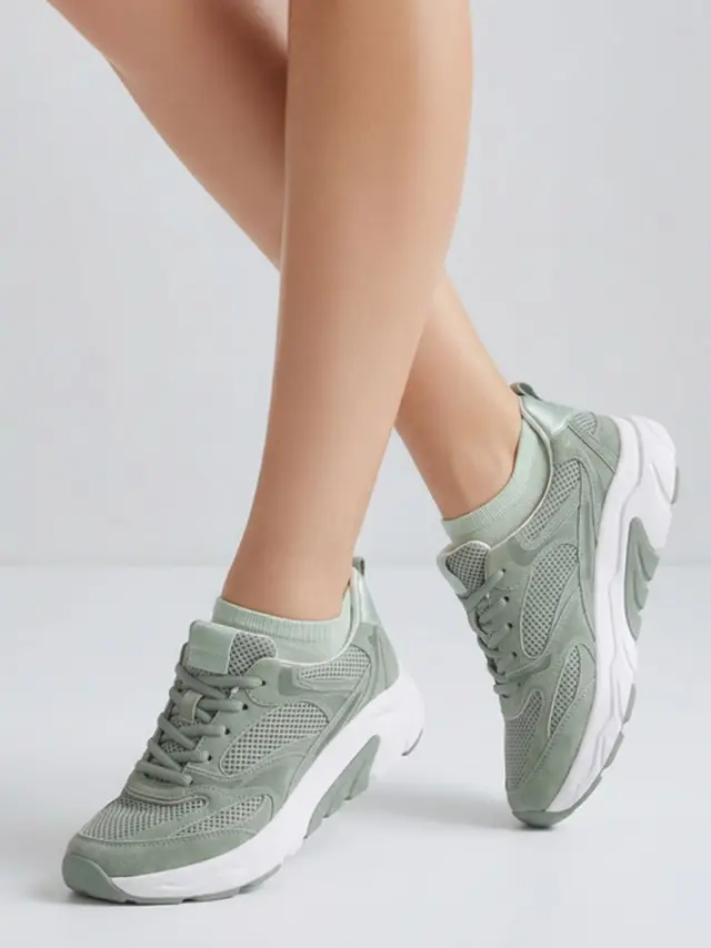 Gabor Sneakers Γυναικείο δέρμα/ύφασμα Πράσινο GAB/66936 42-JADE 2