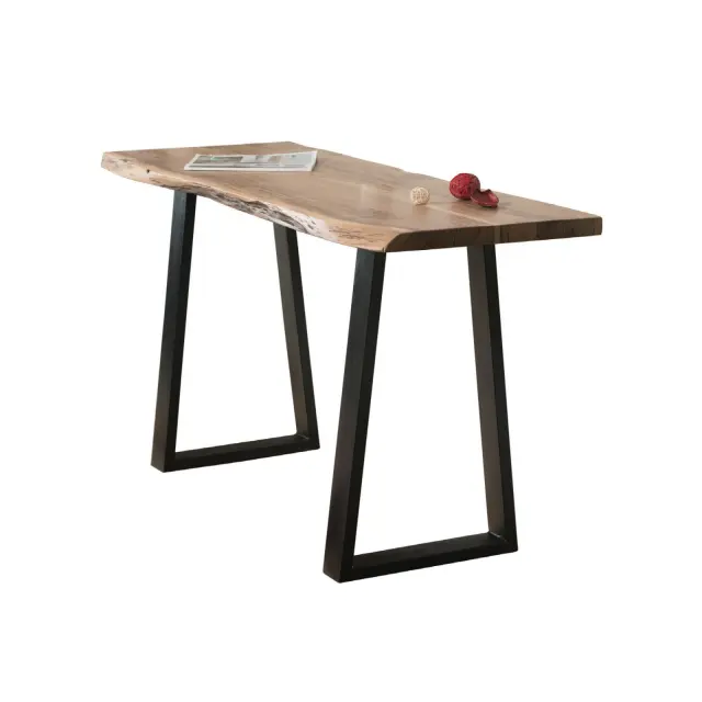 Κονσόλα LIZARD SLIM Φυσικό/Μαύρο Ξύλο/Μέταλλο 130x45x76cm