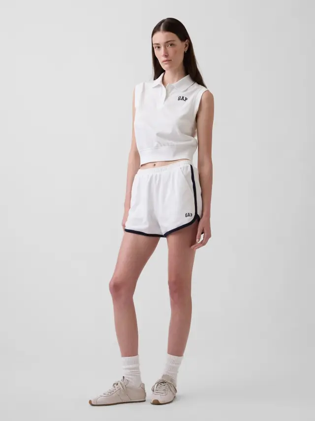 Γυναικείο Σορτς από French Terry με Λογότυπο FRESH WHITE