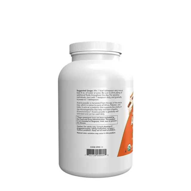 Now Foods Acacia Fiber Organic Powder 3
