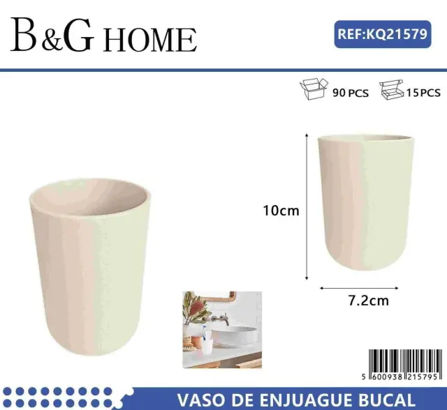 Θήκες οδοντόβουρτσας πλαστικές σε σετ 5Χ - Beige - 21579 2