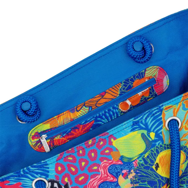 Pylones Μεγάλη Υφασμάτινη Τσάντα Θαλάσσης / XL Beach Bag (7 σχέδια) Recif 3
