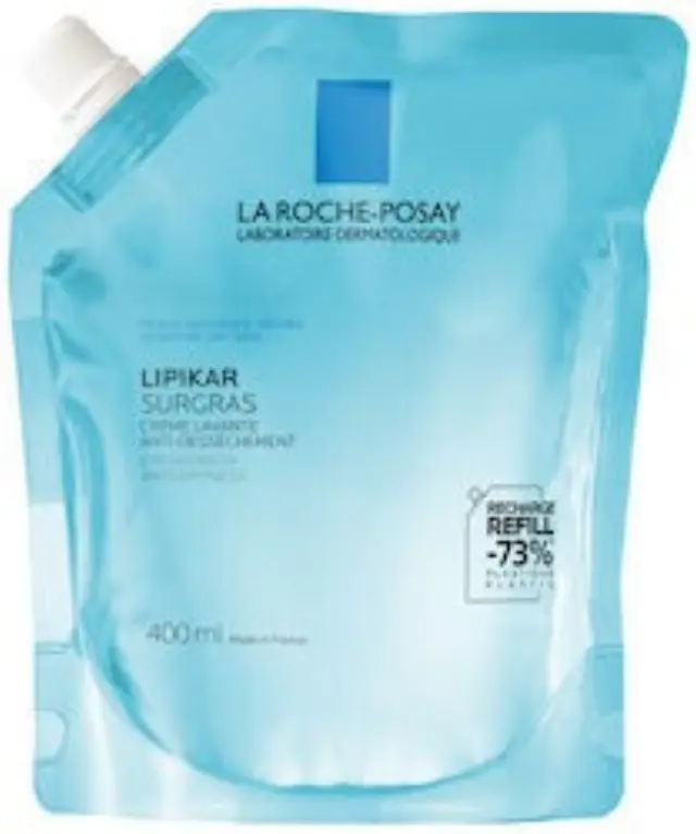 La Roche Posay Lipikar Surgras Refill - Κρέμα Καθαρισμού για το Πρόσωπο & το Σώμα Ανταλλακτικό 400ml