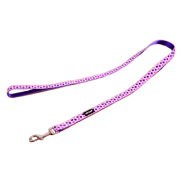 Petler Οδηγός Σκύλου Μωβ Πουά Large 2.5x122cm έως 41kg
