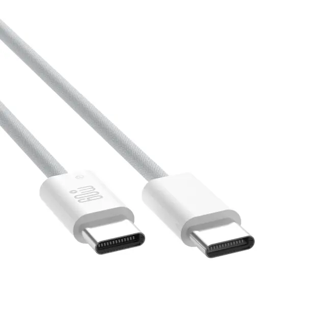XO NB-Q273 iP15 Καλώδιο φόρτισης Type-C σε Type-C 60W Λευκό 16.005.0356 2