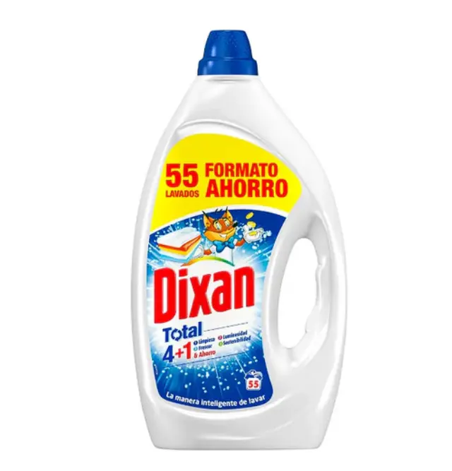 Gel απορρυπαντικό ρούχων DIXAN 55 μεζούρες.