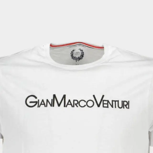 T-Shirt Gian Marco Venturi AU00665P Λευκό - 2XL 3