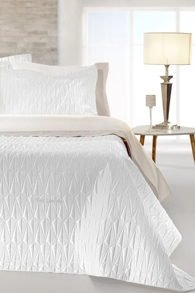 ΣΕΤ ΚΟΥΒΕΡΛΙ KING SIZE 240×250 3 ΤΕΜΑΧΙΩΝ RUBY WHITE GUY LAROCHE 2