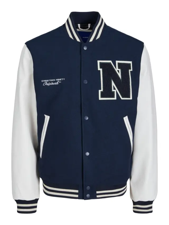 JORCOLLEGE WOOL BLEND BOMBER NOOS total eclipse - L