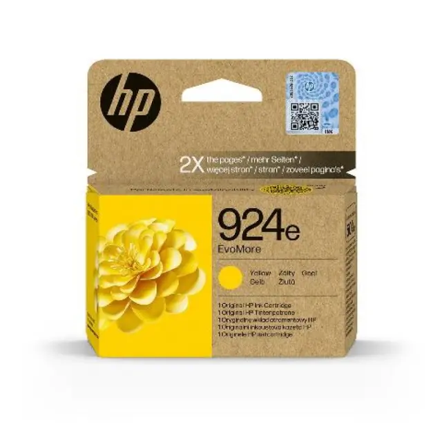 HP 924e EvoMore Γνήσιο Μελάνι Εκτυπωτή InkJet Κίτρινο (4K0U9NE)