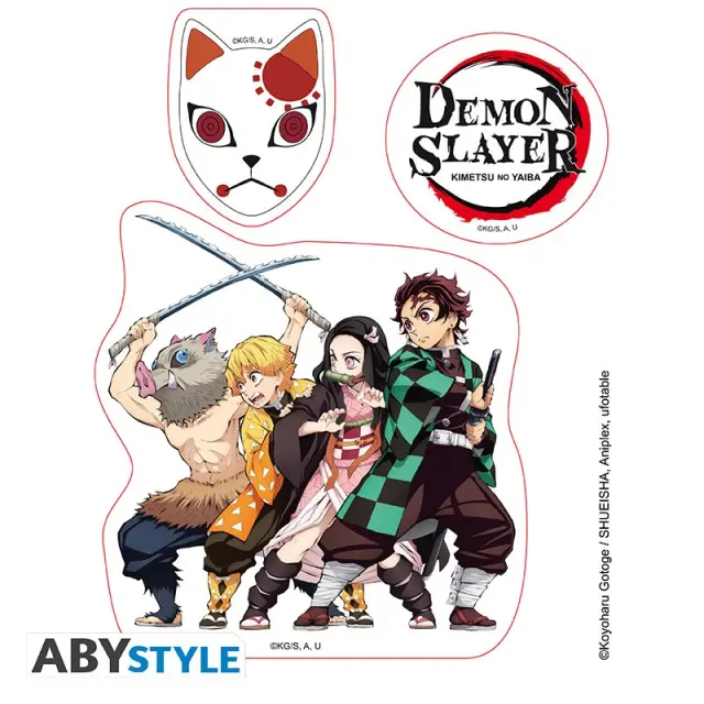 Αυτοκόλλητα DEMON SLAYER - Stickers - 16x11cm/ 2 sheets - Slayers- ABYDCO868