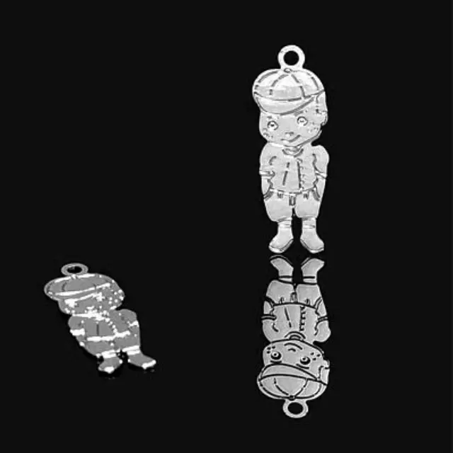Διακοσμητικό Forever Silver Αγόρι 31x17mm - 1τεμ