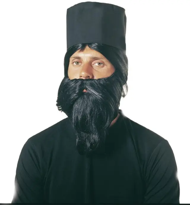 Αποκριάτικο Αξεσουάρ Περούκα Παππά Μούσι Και Καπέλο (Clown Republic) (C-72190)