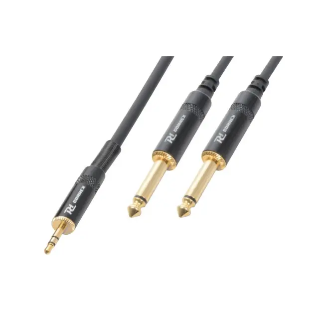 POWER DYNAMICS CABLE 3.5 Stereo-2x6.3 Mono 6.0m
