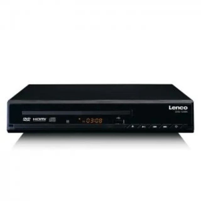 DVD player με υποδοχή HDMI και τηλεχειριστήριο, σε μαύρο χρώμα. 3