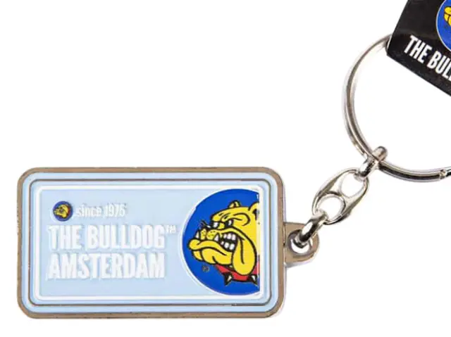 The Bulldog Amsterdam Μεταλλικό Μπρελόκ Licence Plate - Baby Blue