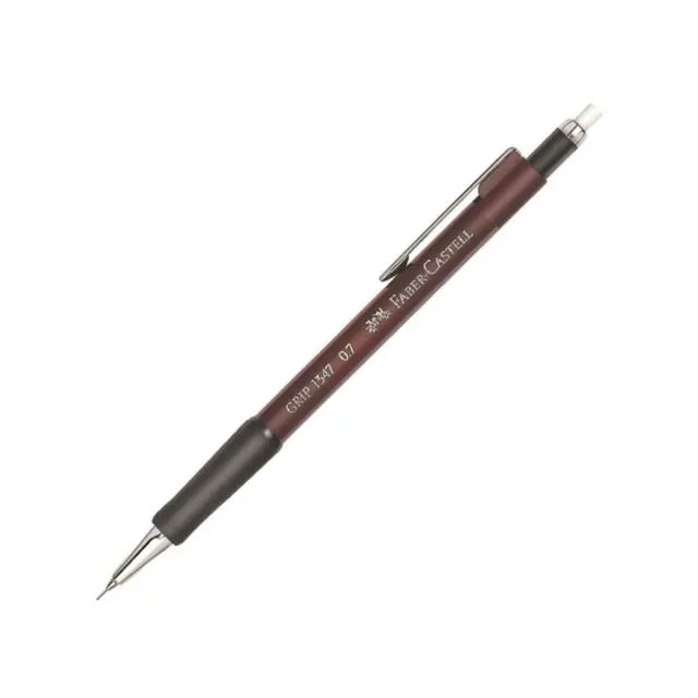 Faber-Castell Μηχανικό Μολύβι 0.7mm με Γόμα - Βαθύ Κόκκινο (134721) (FAB134721) FABER CASTELL