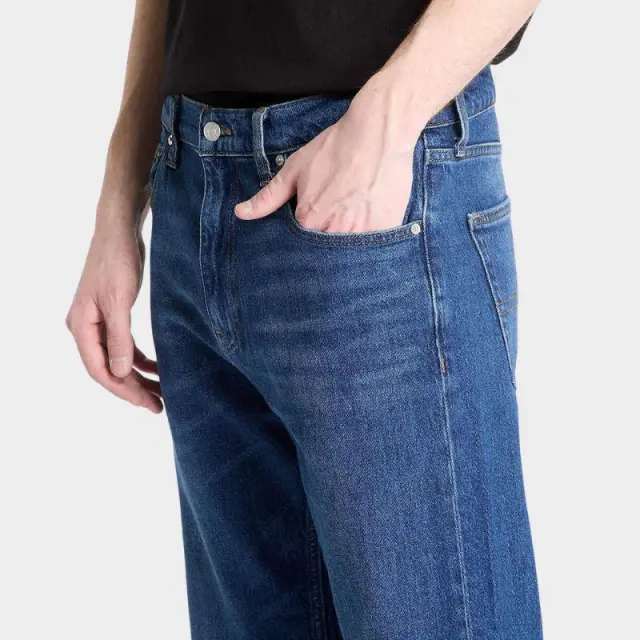 Παντελόνι Tommy Hilfiger DM0DM21021_1BK Μπλε - W28 L32 2
