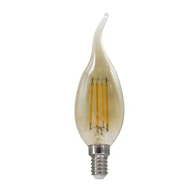 FILAMENT LED ΚΕΧΡΙΜΠΑΡΙ STEP-DIM C35 4W TIP ΚΕΧΡΙΜΠΑΡΙ 2700K 230V AC 500LM RA80 30000HRS 360° 1xE14 / FLAM4WWTIPAMSD