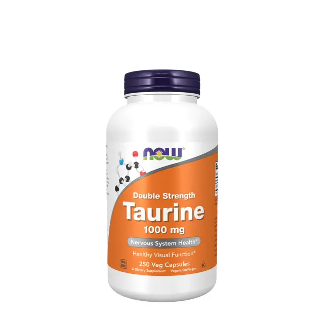 Now Foods Taurine, Double Strength 1000 mg 250 Veg Capsules