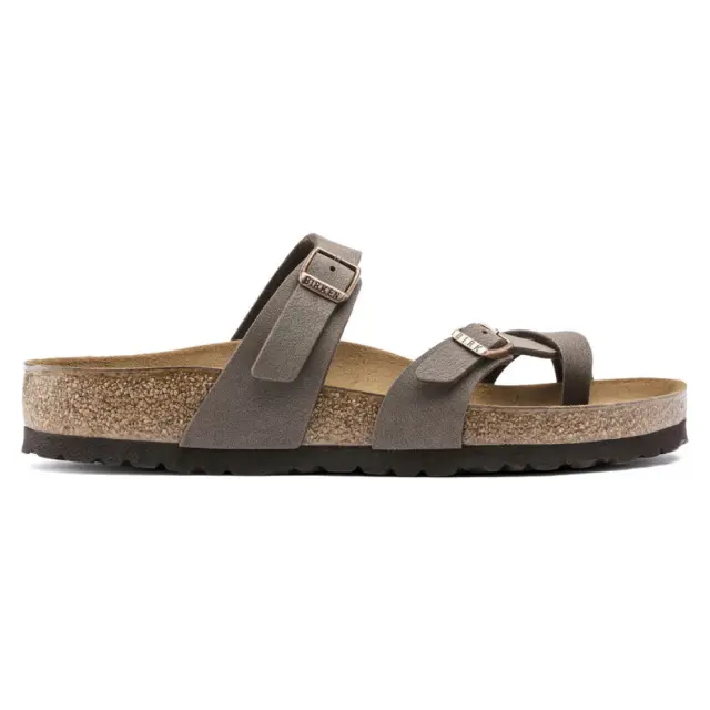 Birkenstock Σαγιονάρες Unisex Birko-Flor-Nubuck(ανθεκτικό υλικό της Birkenstock-επιτρέπει την επαφή με το νερό) Καφέ BIR/MAYARI 071061 MOCCA