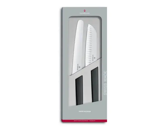 Σετ Μαχαίρια Victorinox Swiss Modern με μήκος λεπίδας 22cm - 2 τεμάχια - Black6.9093.22G 2