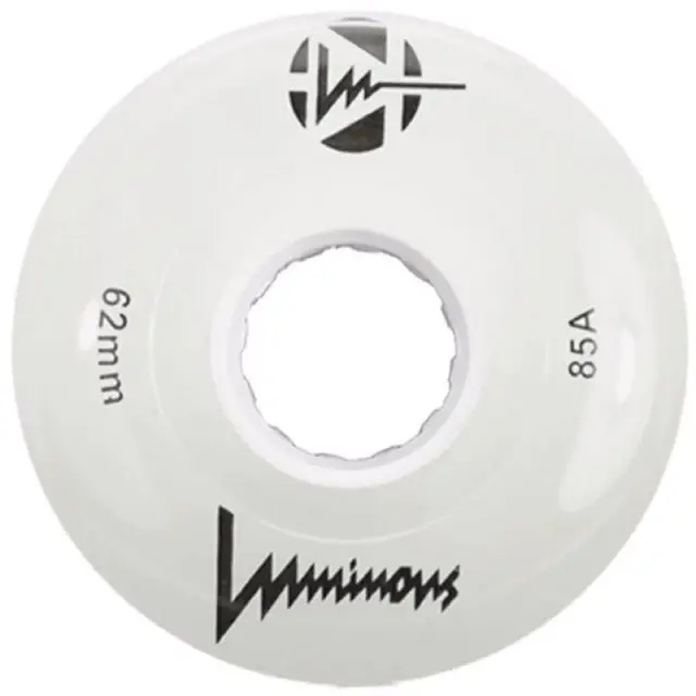 LUMINOUS 62mm/85A ροδάκια - Λευκό (4αδα)