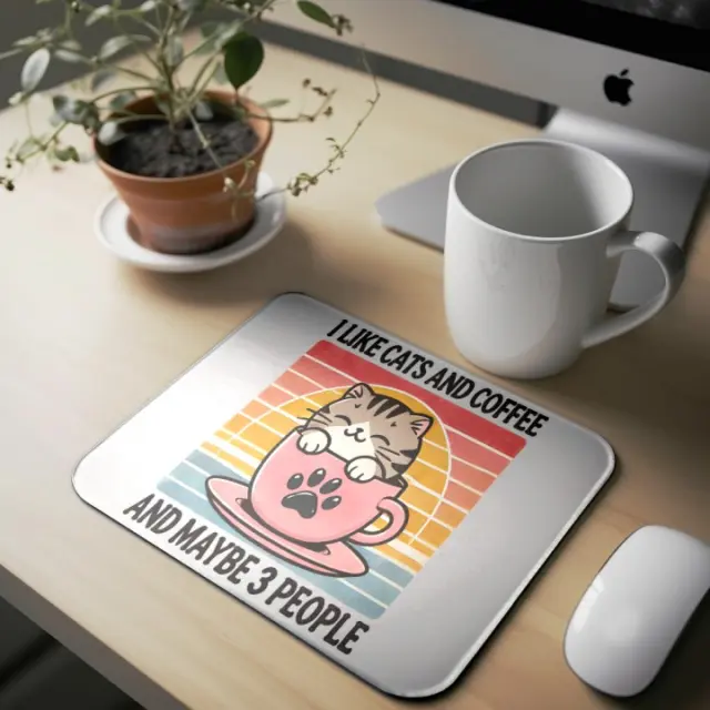Mousepad cat A08 Διαστάσεις: 22cm(μήκος) x 18cm (ύψος)