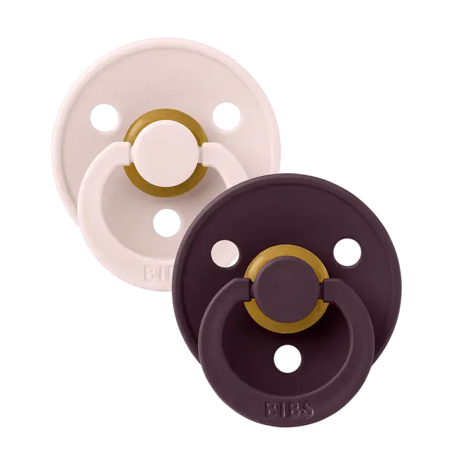 Σετ 2 Πιπίλες Colour Petal/Plum (6-18 μηνών) – Bibs