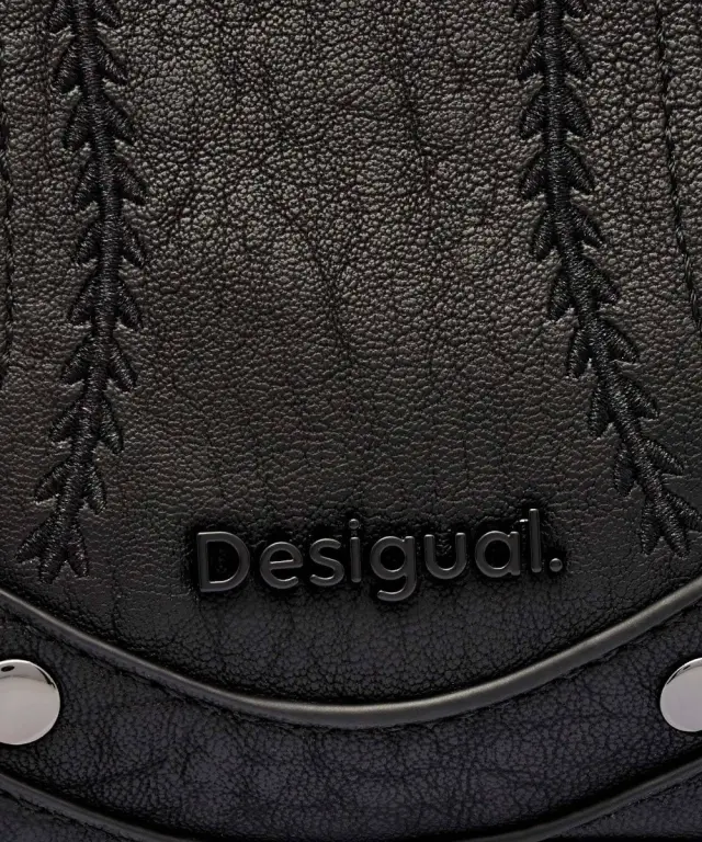Desigual - Γυναικεία Τσάντα 'Ωμου Embro Patch Alsacia 25WAXPA9-2000 Μαύρο 3