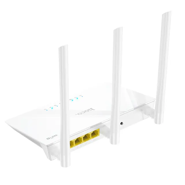 Wifi Router Hoco HI30 Wifi4 300Mbps 2.4GHz 3 x 5dBi Λευκό 3