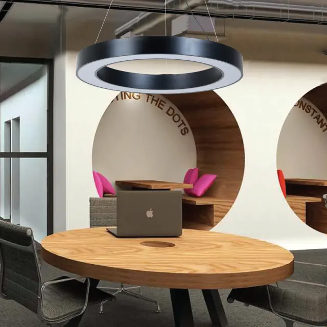 InLight Κρεμαστό φωτιστικό LED 50W 4000K σε λευκή απόχρωση D:80cm (6171-80-WH) 3