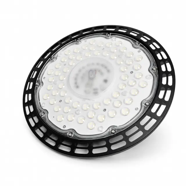 VenCore Φωτιστικό Βιομηχανικού Τύπου Καμπάνα High Bay UFO LED 200 Watt 230 Volt 180° 28000 Lumens Ψυχρό Λευκό 6000K - Φ33 x Υ8cm (6407-50009)