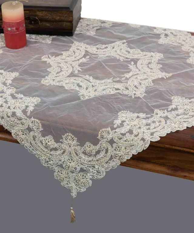 τραπεζοκαρέ (140cm X 140cm) YL135-128A χρυσό - -