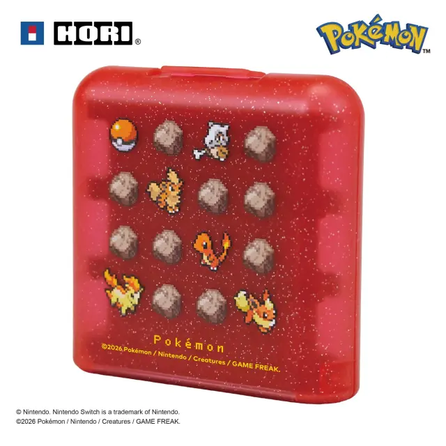 HORI - 24-Game Card Case - Pokémon Pixel Red - Nintendo Switch 2
