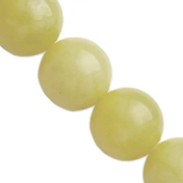 Στρογγυλή Χάντρα Ζαντ Lemon Ø10mm ~36τεμ