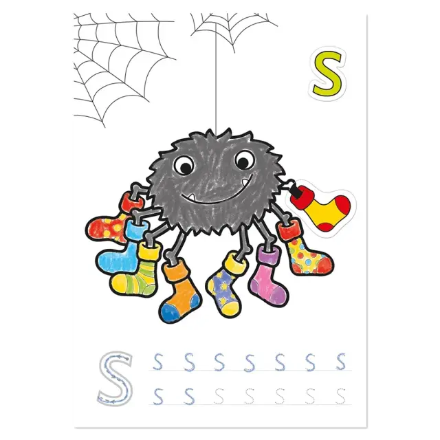Orchard Toys ABC Colouring Book - Χρωμοσελίδες με αυτοκόλλητα (4+ ετών) ORCHCB02 2