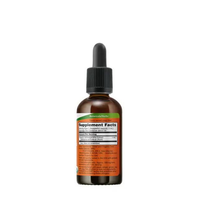 Now Foods Ashwagandha Extract Liquid, Organic 2