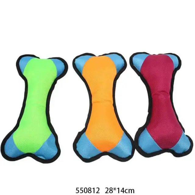 Υφασμάτινο παιχνίδι σκύλου κόκκαλο - 28x14cm - 12pcs - 550812 2