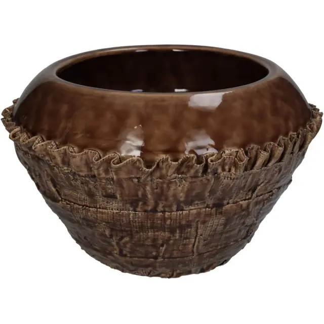 Κασπώ Κορμός Δέντρου Καφέ Κεραμικό 31.5x31.5x20cm