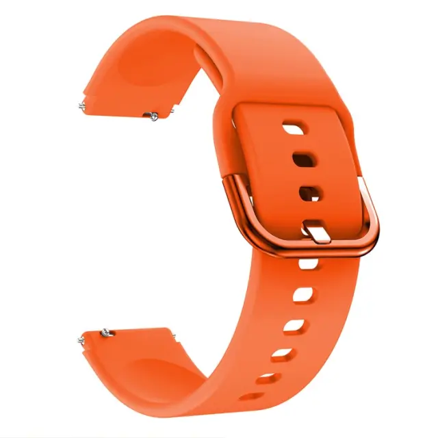 Silicone Λουράκι με Μπαρέτα 16mm-Orange OEM 2