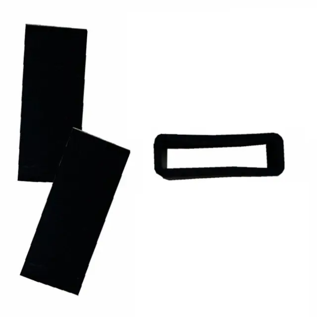 Ανταλλακτικό Θυλάκι Σιλικόνης Silicone Buckle Ring Για Λουράκια Ρολογιών 22mm - Μαύρο ΟΕΜ